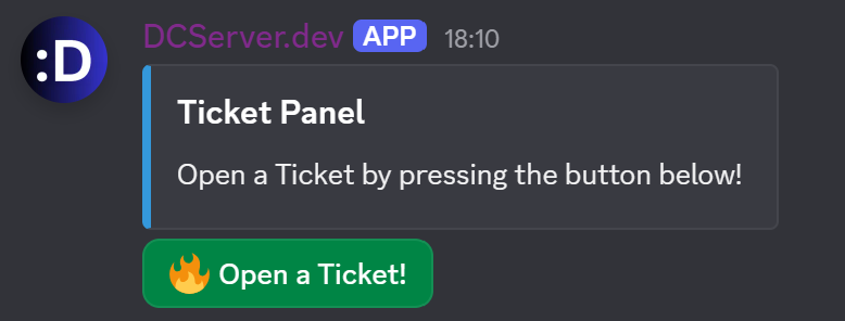 Discord ticket system bot setup